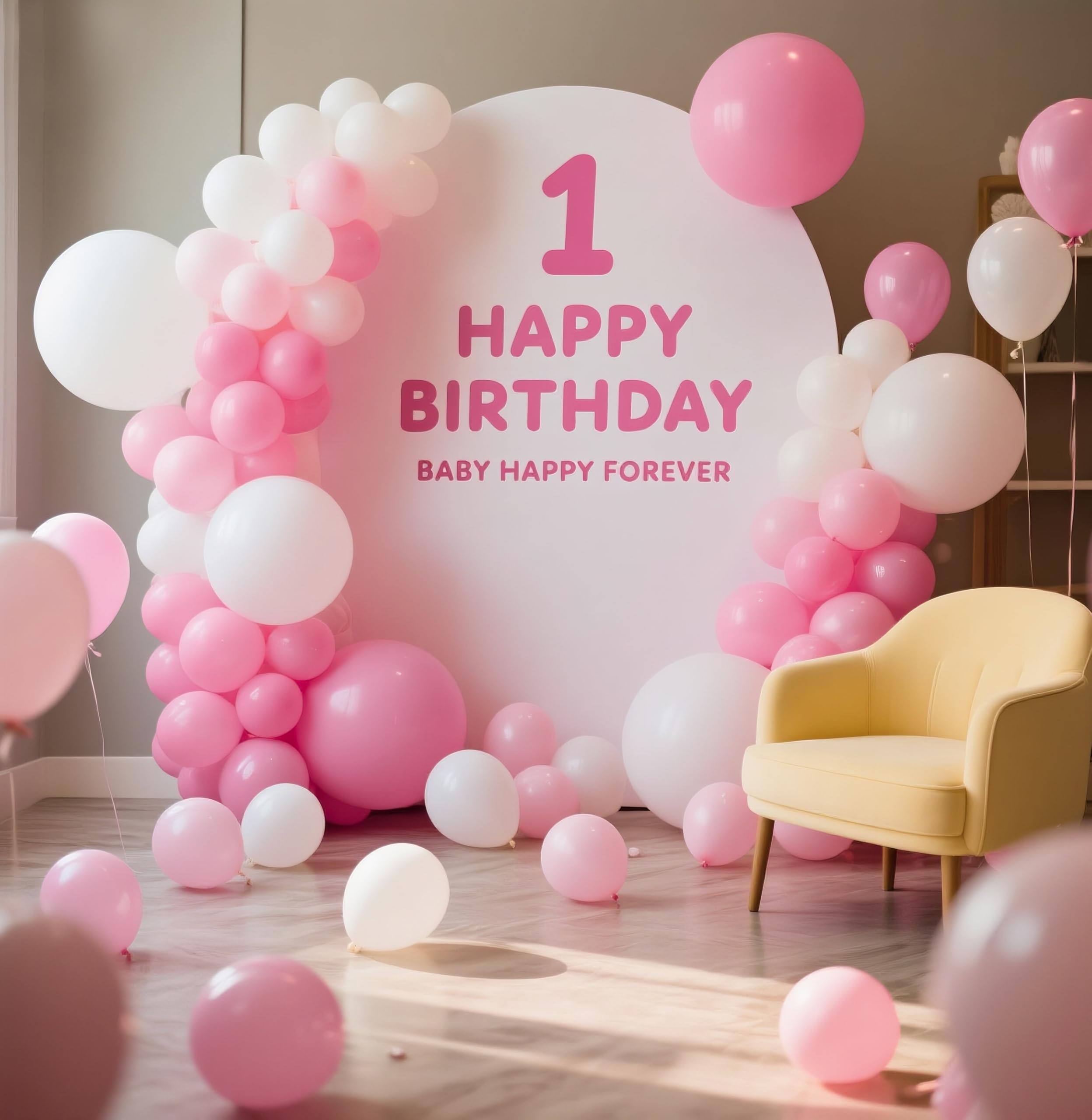 IXVAN Pink Balloons 145pcs – Mixed Sizes for Arch Garland