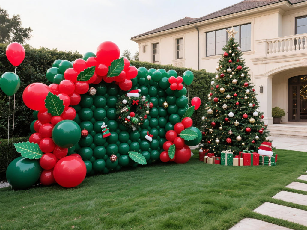 IXVAN Red Balloons 145pc Latex Balloon Arch Kit – 5in/10in/12in/18in for Weddings & Parties