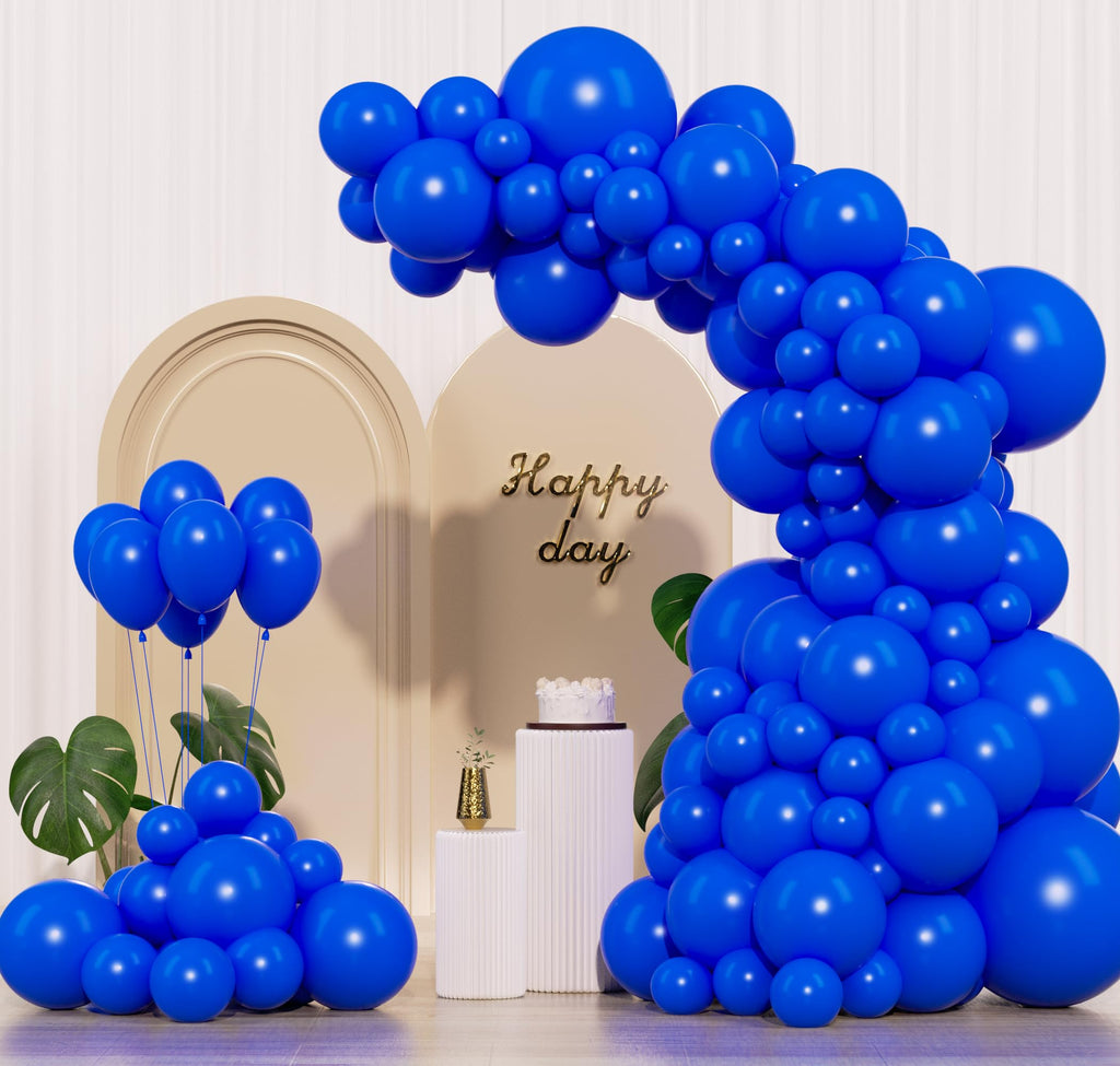 IXVAN Royal Blue Balloons Kit – 145pcs in 5in/10in/12in/18in for Arch Garlands