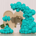 IXVAN Turquoise Blue Peacock Balloons 145pcs – Latex Balloon Arch Kit (5in, 10in, 12in, 18in) for Weddings & Parties