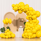 IXVAN Yellow Balloons 145pcs – Latex Arch Kit (18/12/10/5in) for Party Decor