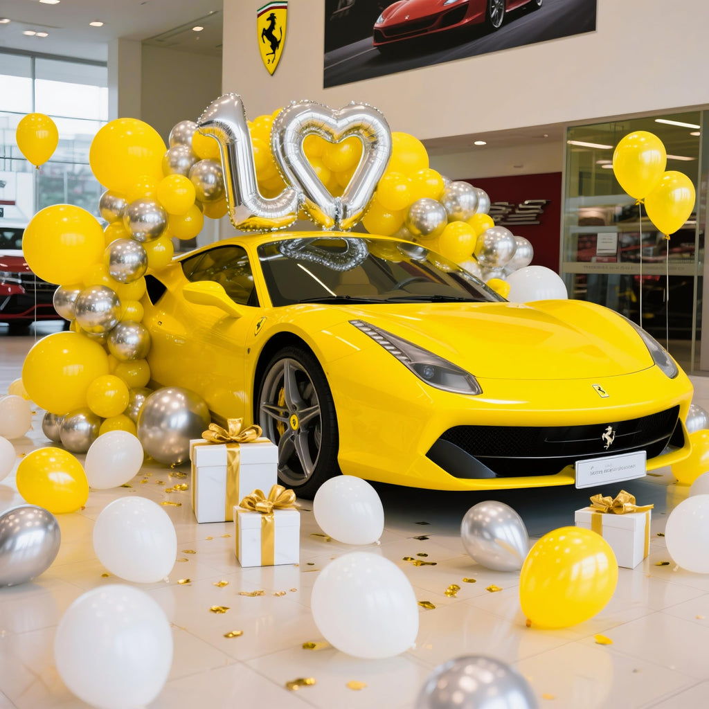 IXVAN Yellow Balloons 145pcs – Latex Arch Kit (18/12/10/5in) for Party Decor
