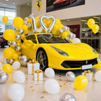 IXVAN Yellow Balloons 145pcs – Latex Arch Kit (18/12/10/5in) for Party Decor