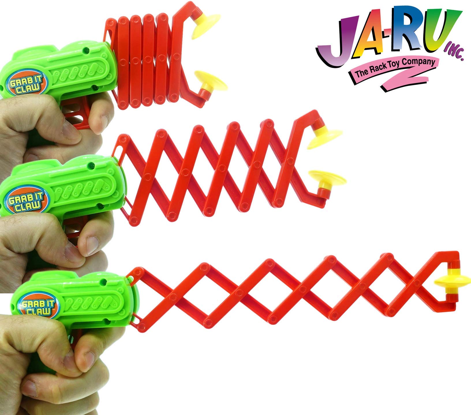 JA-RU Robot Arm Claw Grabber Gun 12-Inch Reach - 2-Pack Toy Assortment | Kids Party Favors