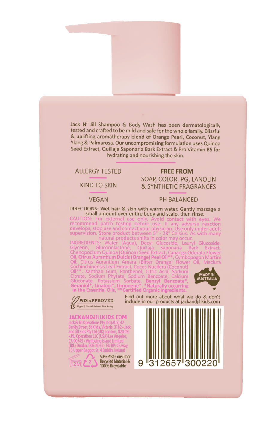 Jack N’ Jill Kids Shampoo & Duschgel - 300ml