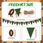 Janinka 11.5ft Football Party Decorations – Felt Flags & Footballs Garland