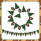 Janinka 11.5ft Football Party Decorations – Felt Flags & Footballs Garland