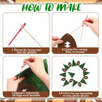 Janinka 11.5ft Football Party Decorations – Felt Flags & Footballs Garland