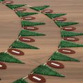 Janinka 11.5ft Football Party Decorations – Felt Flags & Footballs Garland