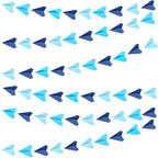 Janlaugh 6 Pcs Airplane Garland - 3D Colorful Paper Plane Banner for Parties, Travel, and Classrooms