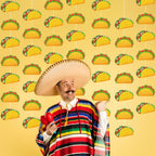 Janlaugh 8 Pcs Taco Banner Garland Fiesta Cinco de Mayo Party Decor