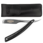 Japanese Kamisori Cut Throat Razor - Foldable - in Jet Black