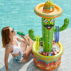 Jasonwell Inflatable Fiesta Cactus Ice Bucket – Pool Party Cooler & Tropical Decor