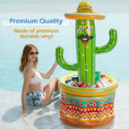 Jasonwell Inflatable Fiesta Cactus Ice Bucket – Pool Party Cooler & Tropical Decor