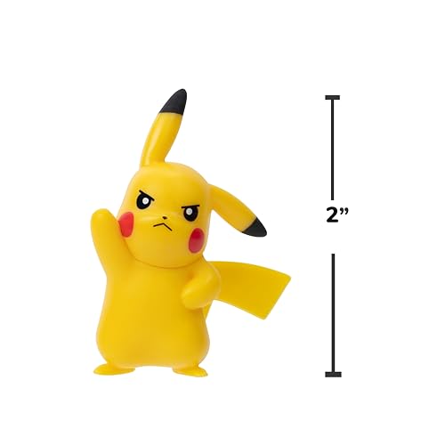 Pokemon Battle Figure 8 Pack – 6 x 2-Inch & 2 x 3-Inch Figures Including Pikachu | Jazwares