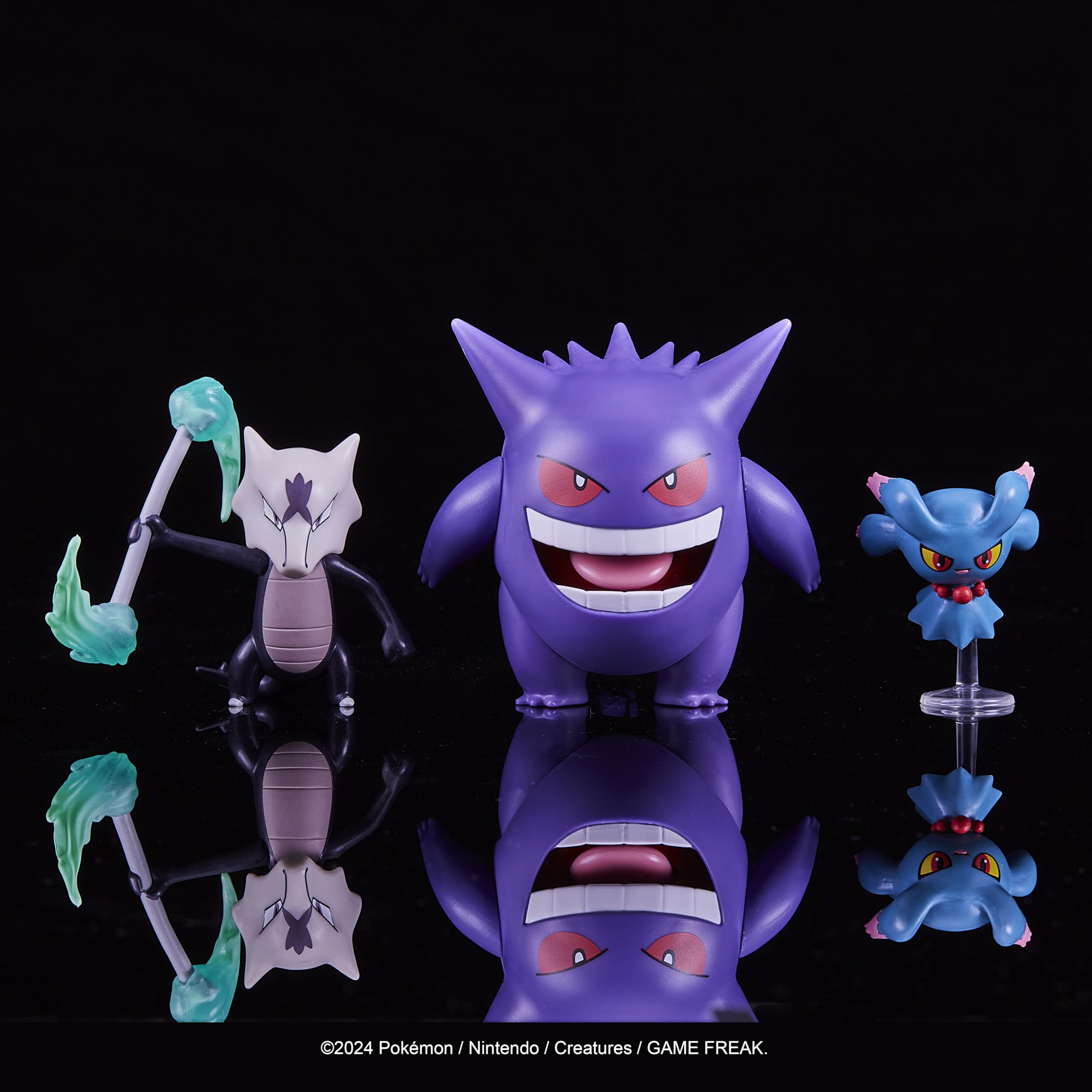 Pokemon Battle Figure 3 Pack – Misdreavus, Alolan Marowak & Gengar by Jazwares