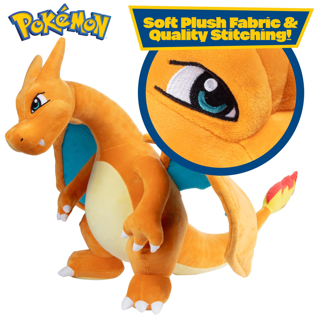 Jazwares Pokemon 24" Jumbo Charizard Plush – Officially Licensed Large Charizard Toy