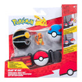 Jazwares Pokemon Charmander Clip N Go Belt Set – 2-Inch Figure with Ultra & Lure Balls