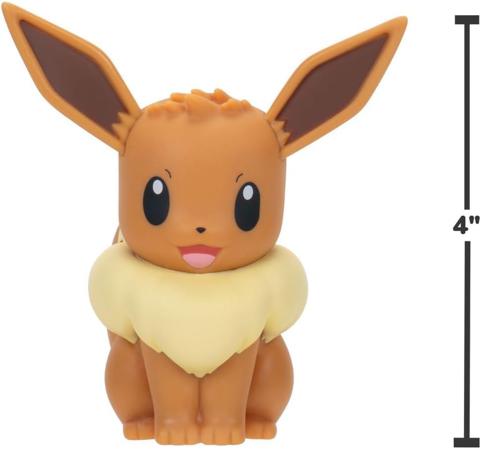 Jazwares Pokemon Eevee Select Vinyl Figure – 4-Inch, Officially Licensed
