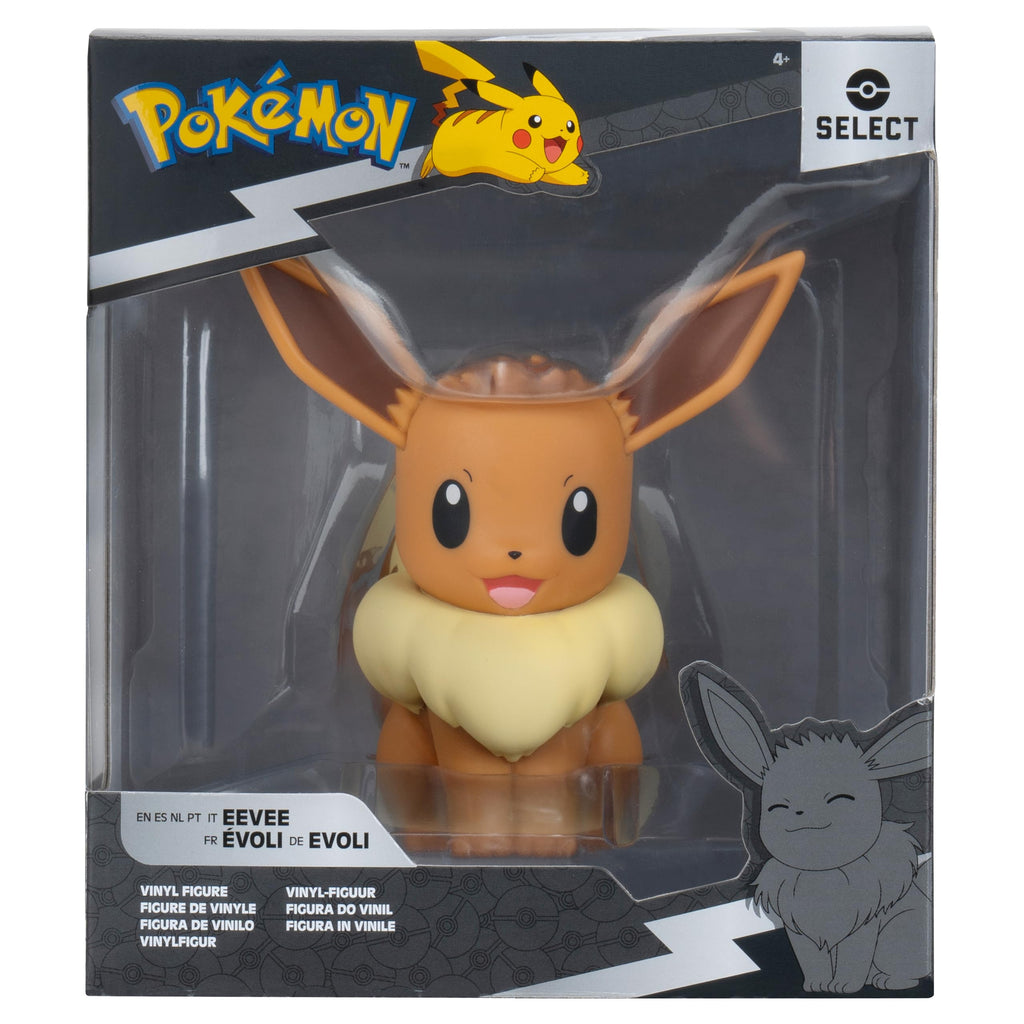 Jazwares Pokemon Eevee Select Vinyl Figure – 4-Inch, Officially Licensed