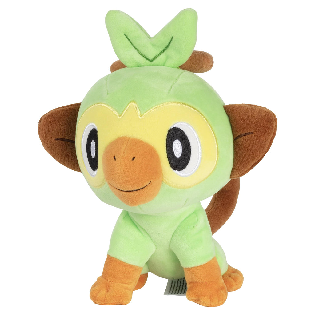 Jazwares Pokemon Grookey Plush 8-Inch – Official Sword & Shield Toy