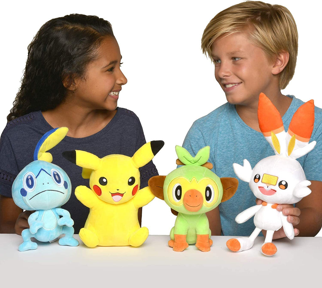 Jazwares Pokemon Grookey Plush 8-Inch – Official Sword & Shield Toy