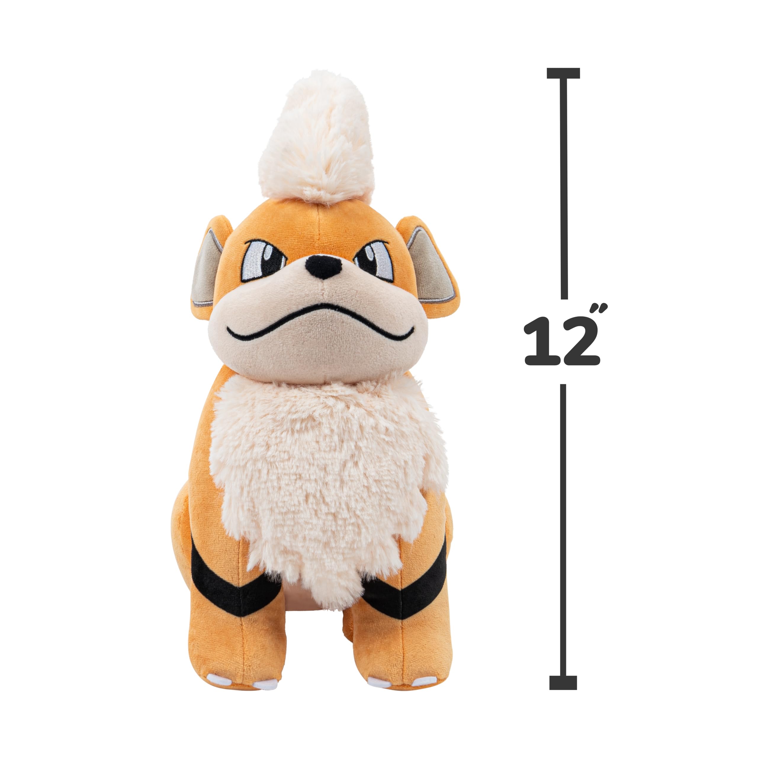 Pokemon Growlithe Plush – 12-Inch Soft Plush by Jazwares | Officially Licensed