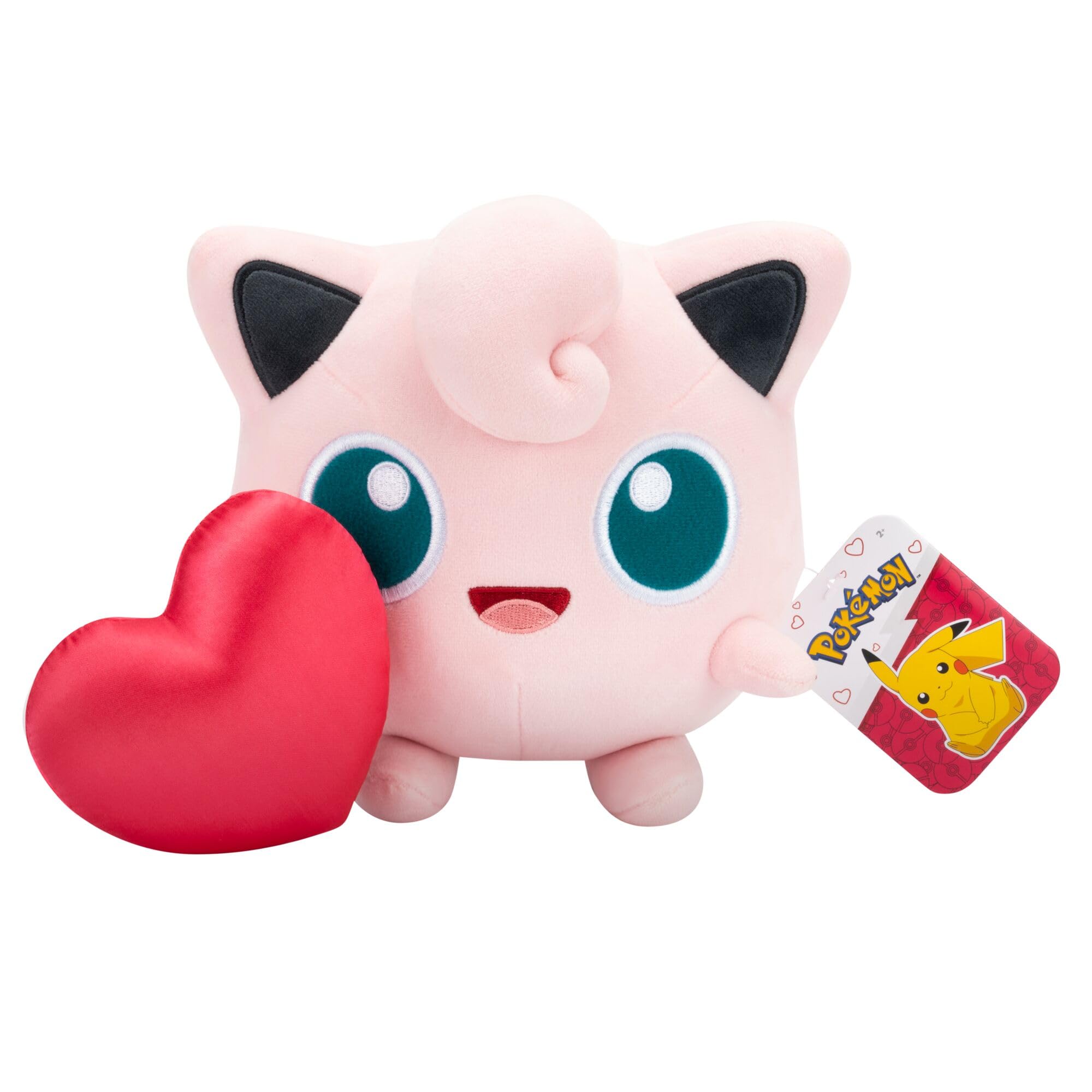 Pokemon Jigglypuff Plush with Heart - 8-Inch | Jazwares Official