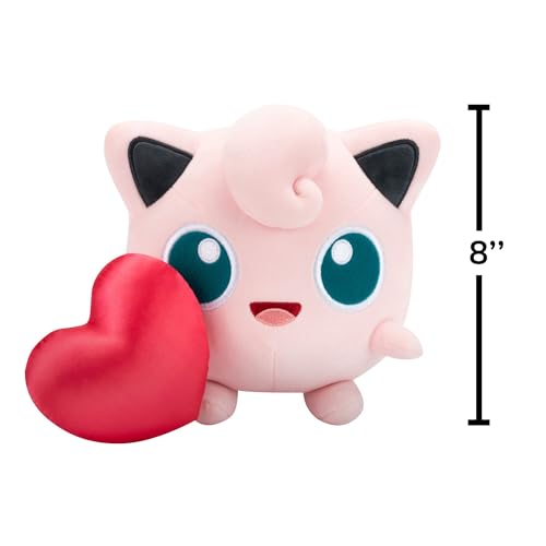 Pokemon Jigglypuff Plush with Heart - 8-Inch | Jazwares Official