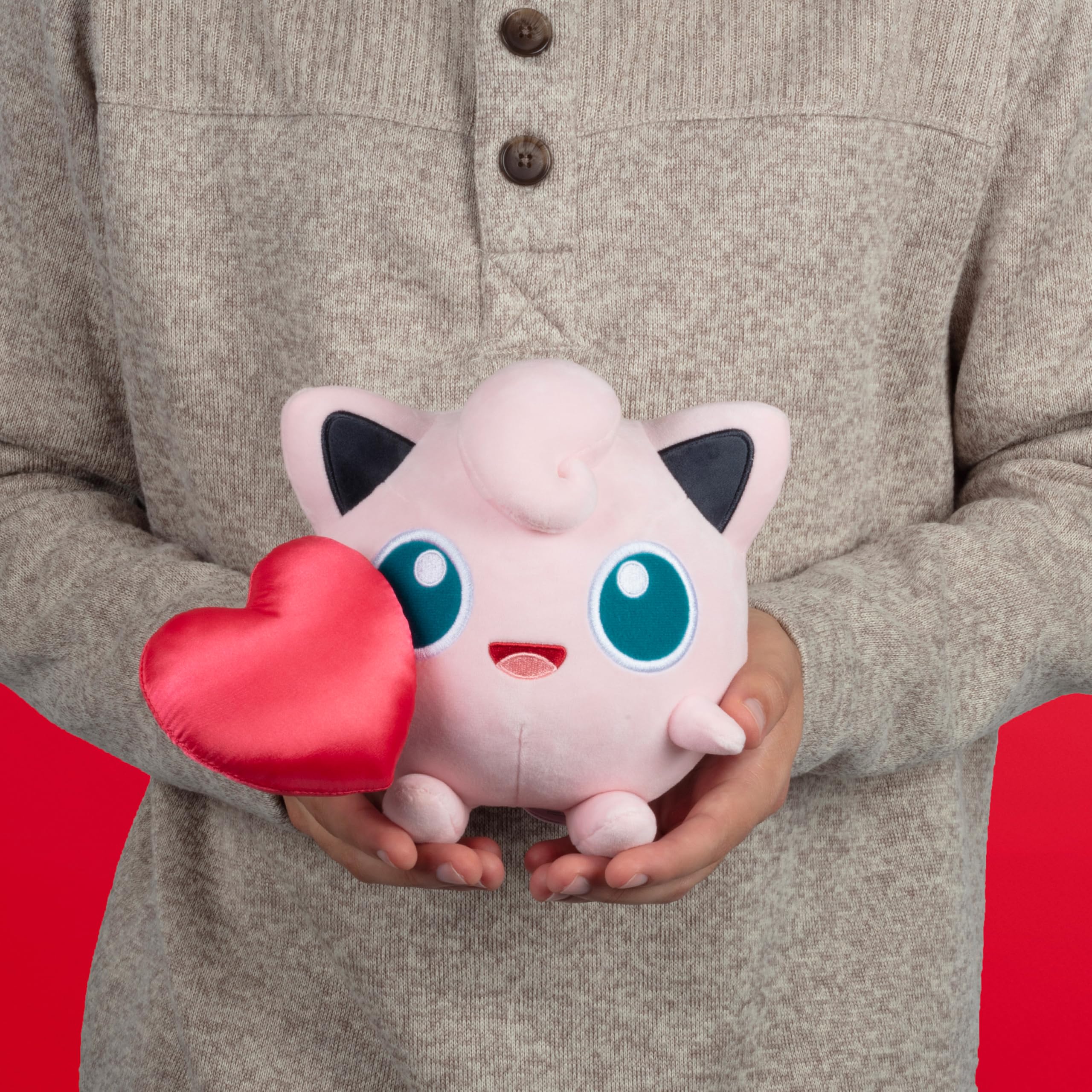 Pokemon Jigglypuff Plush with Heart - 8-Inch | Jazwares Official