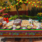 Jectivs 3-Piece Mexican Fiesta Tablecloth Set — 54 x 108 in, Cinco de Mayo Party Decor