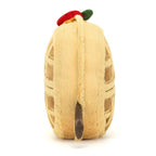 Jellycat Amuseables Rene Waffle Plush – Golden Fur Waffle Toy for Babies & Kids