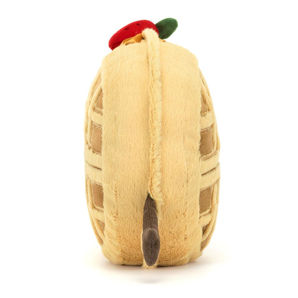 Jellycat Amuseables Rene Waffle Plush – Golden Fur Waffle Toy for Babies & Kids