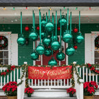 Jenaai 30-Set 22-Inch Round 4D Foil Balloons with Satin Bows – Green Giant Party Decorations