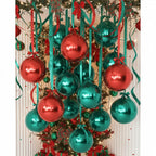 Jenaai 30-Set 22-Inch Round 4D Foil Balloons with Satin Bows – Green Giant Party Decorations