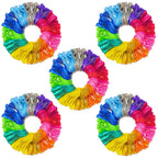 JerDorgo 500 Pcs Rainbow Balloons - 10-Inch Multicolor Latex Party Balloons for Birthday, Baby Shower, Wedding