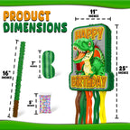 Jergrim Dinosaur Birthday Pinata – 4-Piece T-Rex Party Set for Dino Celebrations