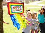 Jergrim Birthday Piñata 4-Piece Set – Colorful 16x10x3 in Party Decorations