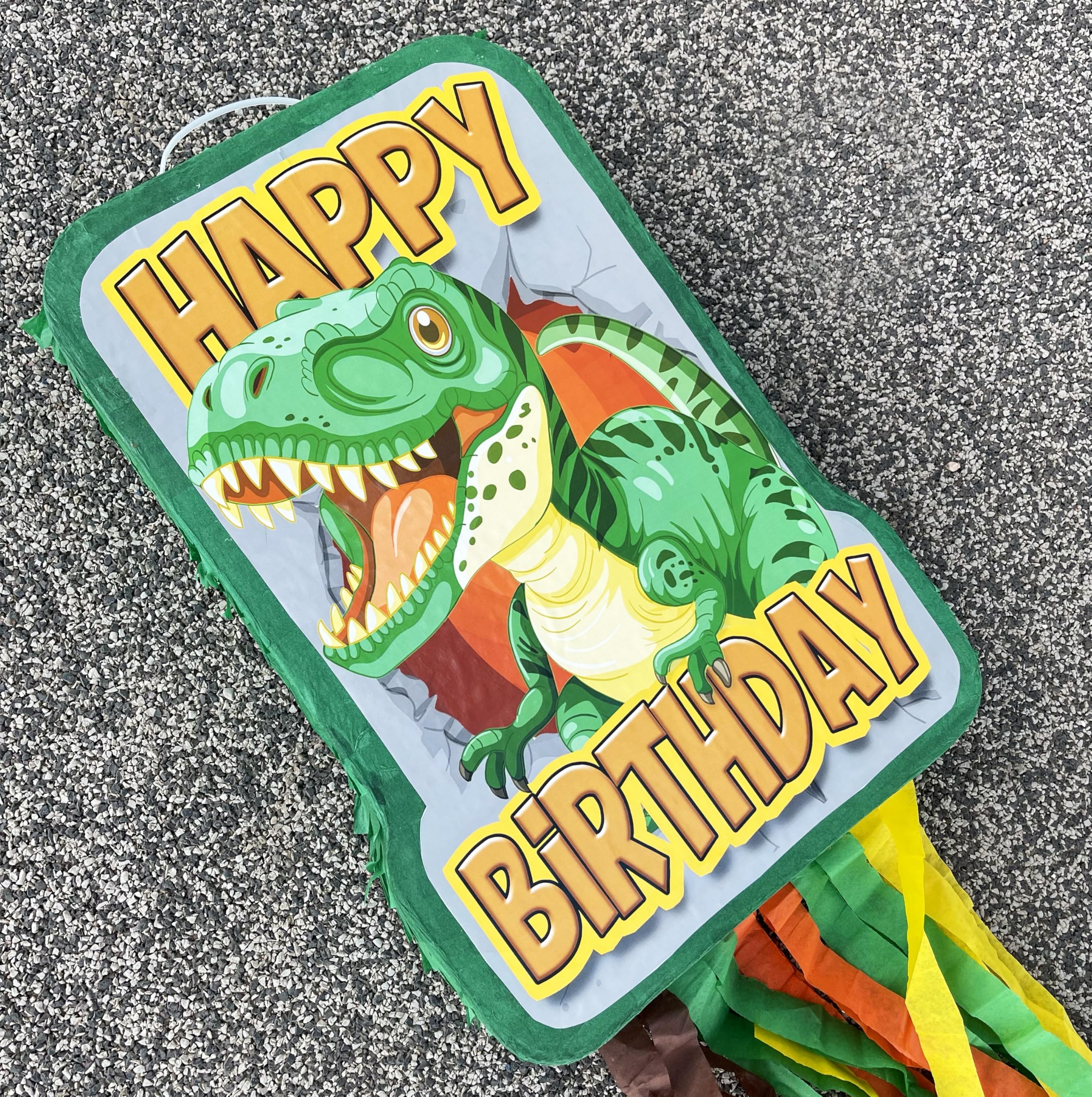 Jergrim Dinosaur Birthday Pinata – 4-Piece T-Rex Party Set for Dino Celebrations