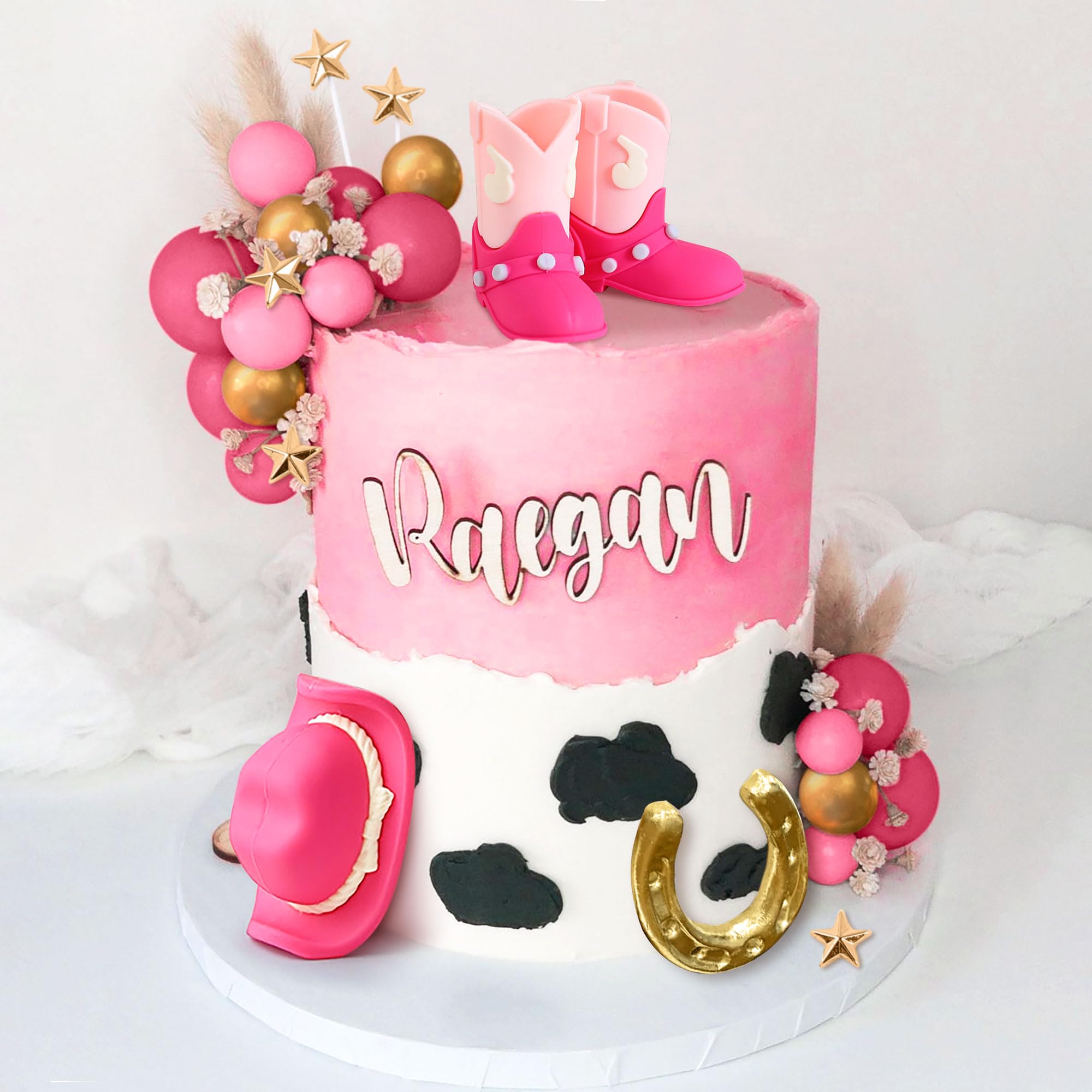 JeVenis Cowgirl Cake Topper – Western Birthday Decorations