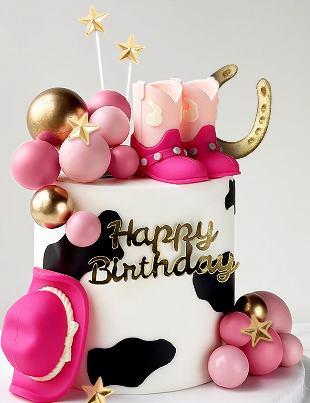 JeVenis Cowgirl Cake Topper – Western Birthday Decorations