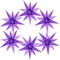 JHZMCRX 72 Pcs Purple Star Foil Balloons – Explosion Star Balloons for Star Arch & Backdrops
