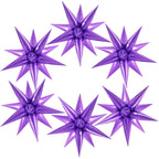 JHZMCRX 72 Pcs Purple Star Foil Balloons – Explosion Star Balloons for Star Arch & Backdrops