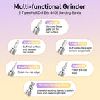 Jiasheng Professional Nail Drill – 30000rpm Efile for Acrylic & Gel