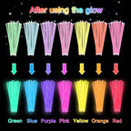 JICUICUI Glow Sticks Bulk Party Pack – Ultra Bright 800+ Pieces with Necklaces, Bracelets & Connectors