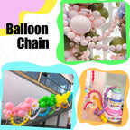 JINUPHION 100 Pcs 6-Inch Clear Link Balloons for Walls, Arches & Chains