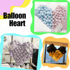 JINUPHION 100 Pcs 6-Inch Clear Link Balloons for Walls, Arches & Chains