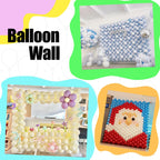 JINUPHION 100 Pcs 6-Inch Clear Link Balloons for Walls, Arches & Chains
