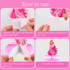 JJYHEHOT 9-Piece Princess Honeycomb Centrepieces – Princess Theme Table Decor