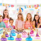 JJYHEHOT 9-Piece Princess Honeycomb Centrepieces – Princess Theme Table Decor